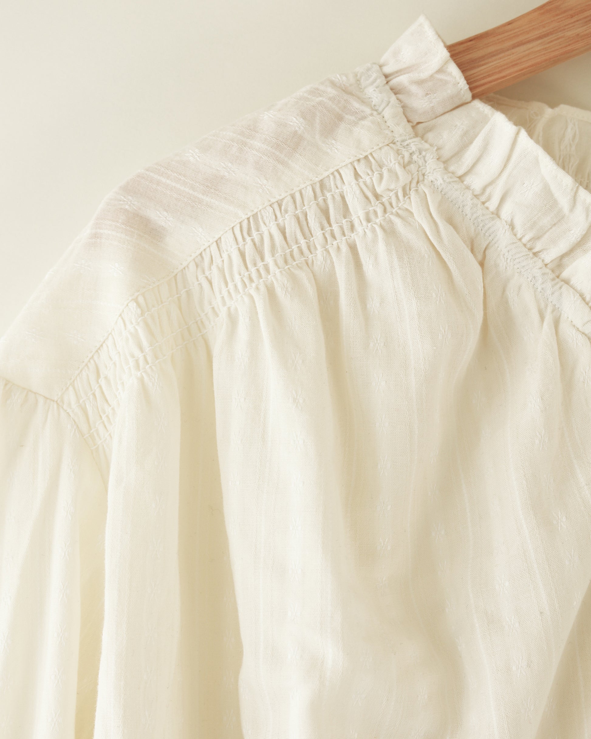 Earnshaw Embroidered Ruffle Blouse, Moorland Whisper