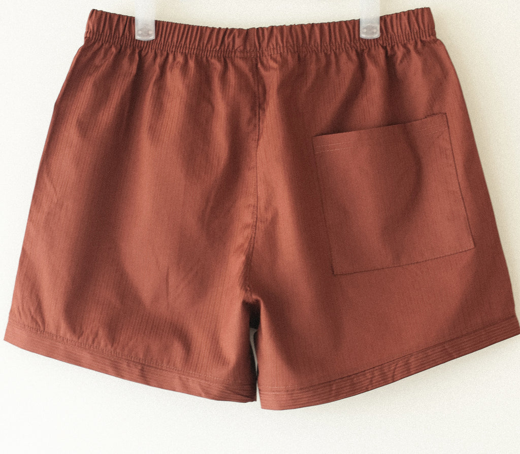 Calypso Yacht Shorts, Terracotta Sun