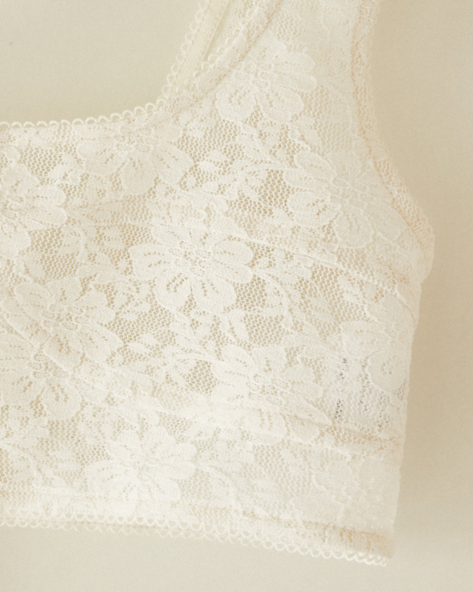 Catherine Lace Bralette, Pale Heath