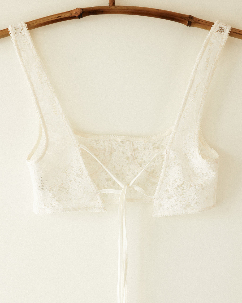 Catherine Lace Bralette, Pale Heath
