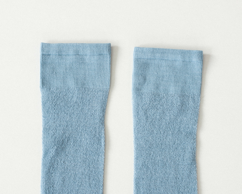 Iris Tabi Mesh Socks, Sky Mist
