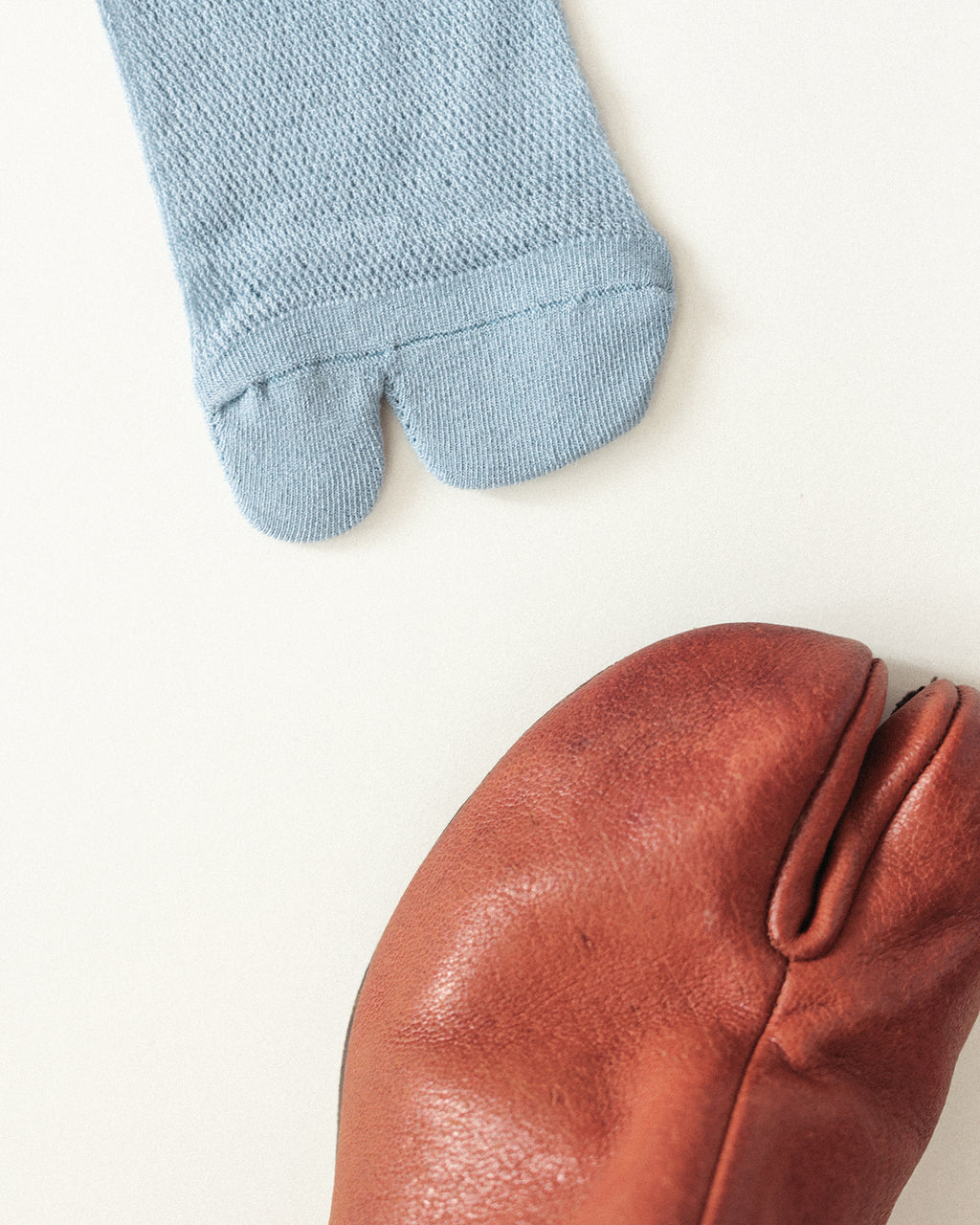 Iris Tabi Mesh Socks, Sky Mist