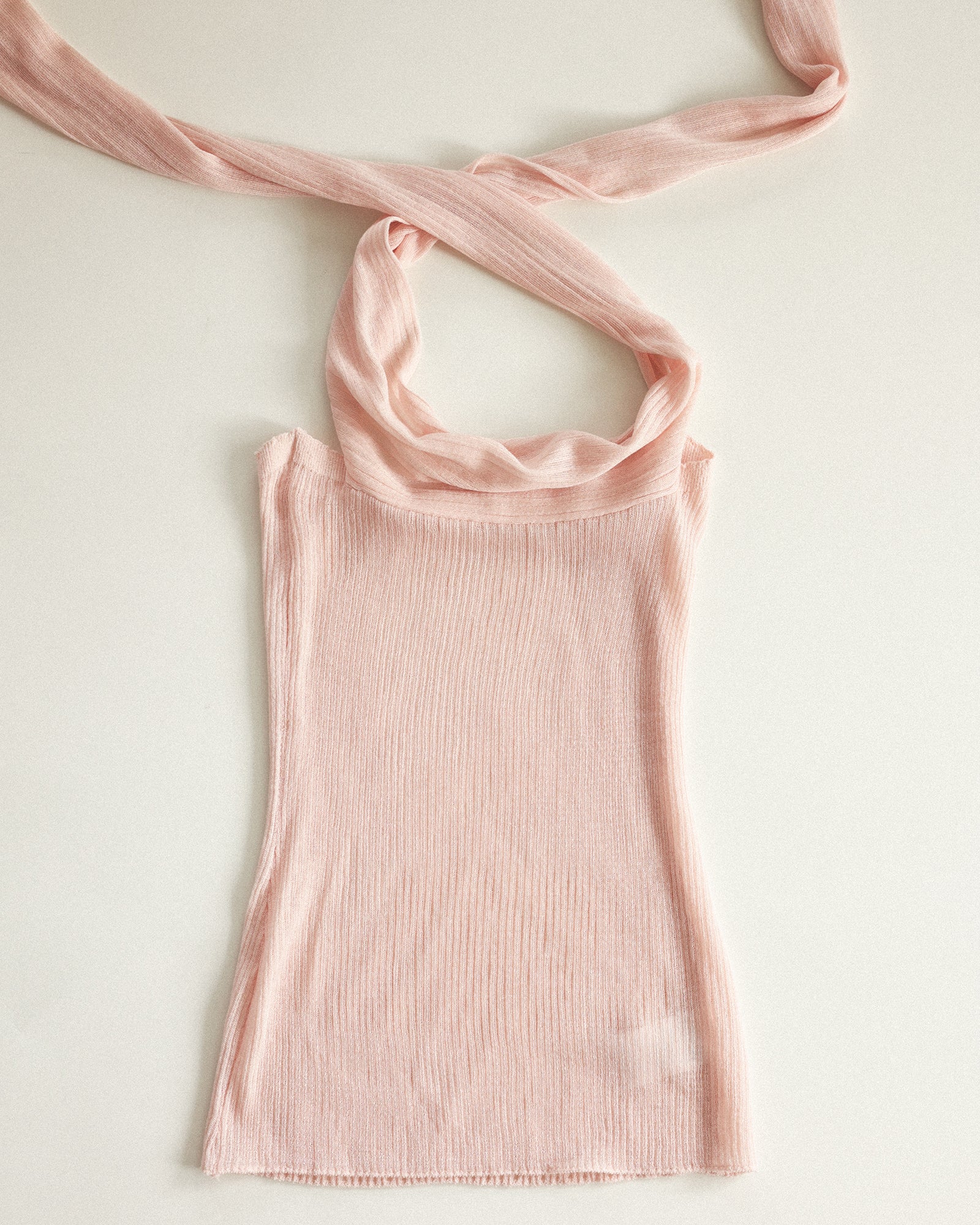 Eros Veil Top, Blush Petal