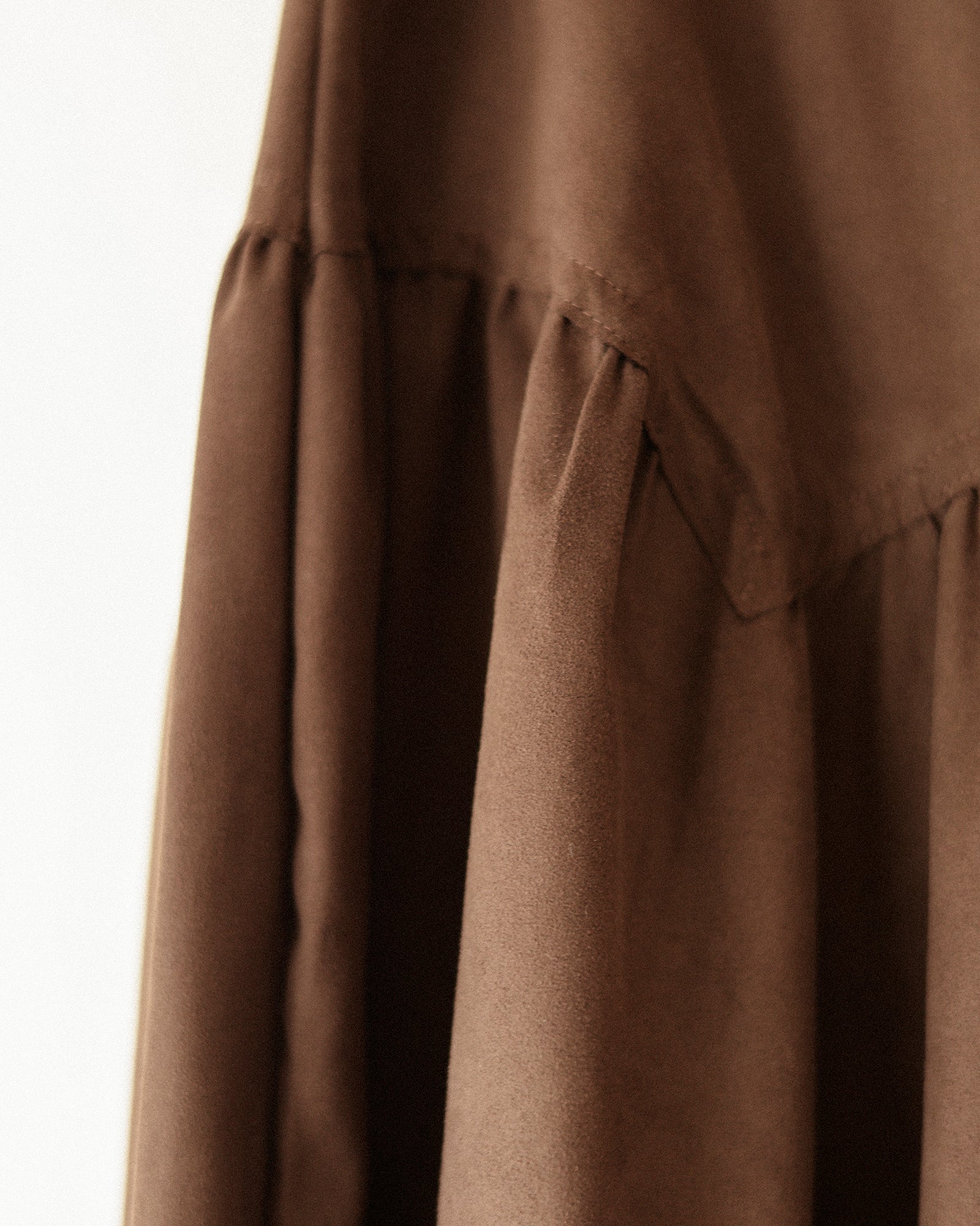 True Grit Suede Skirt, Dusty mocha