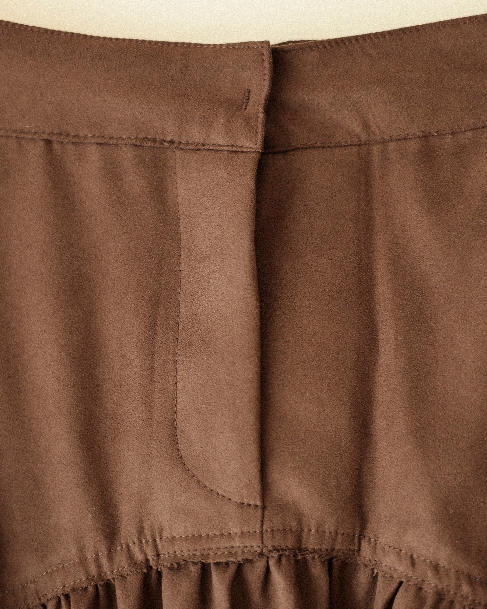 True Grit Suede Skirt, Dusty mocha