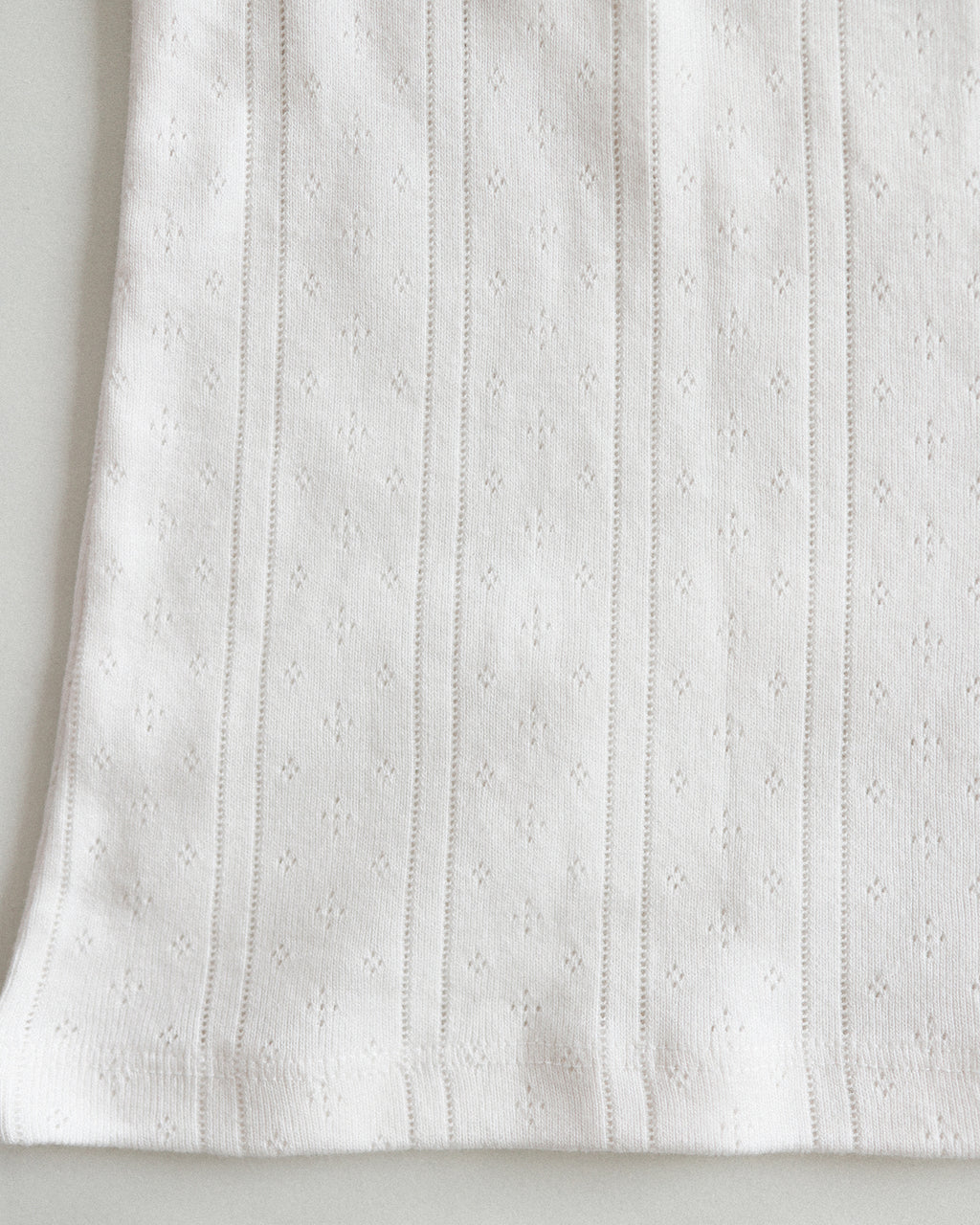 Waikiki Rib Tank, White with Cerulean Blue Trim