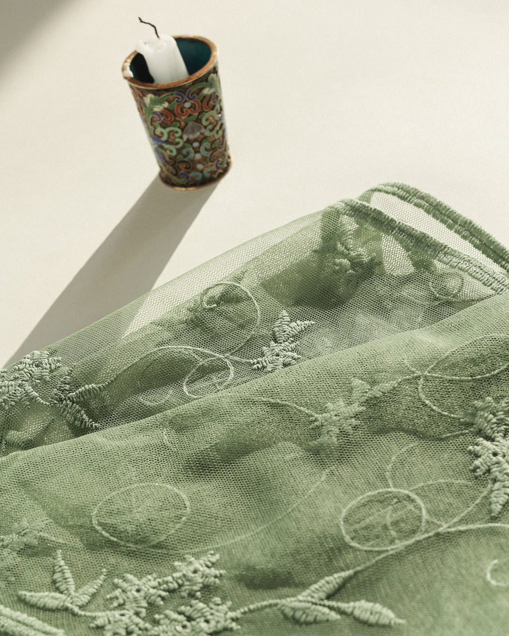 Moor Veil Scarf, English Moss