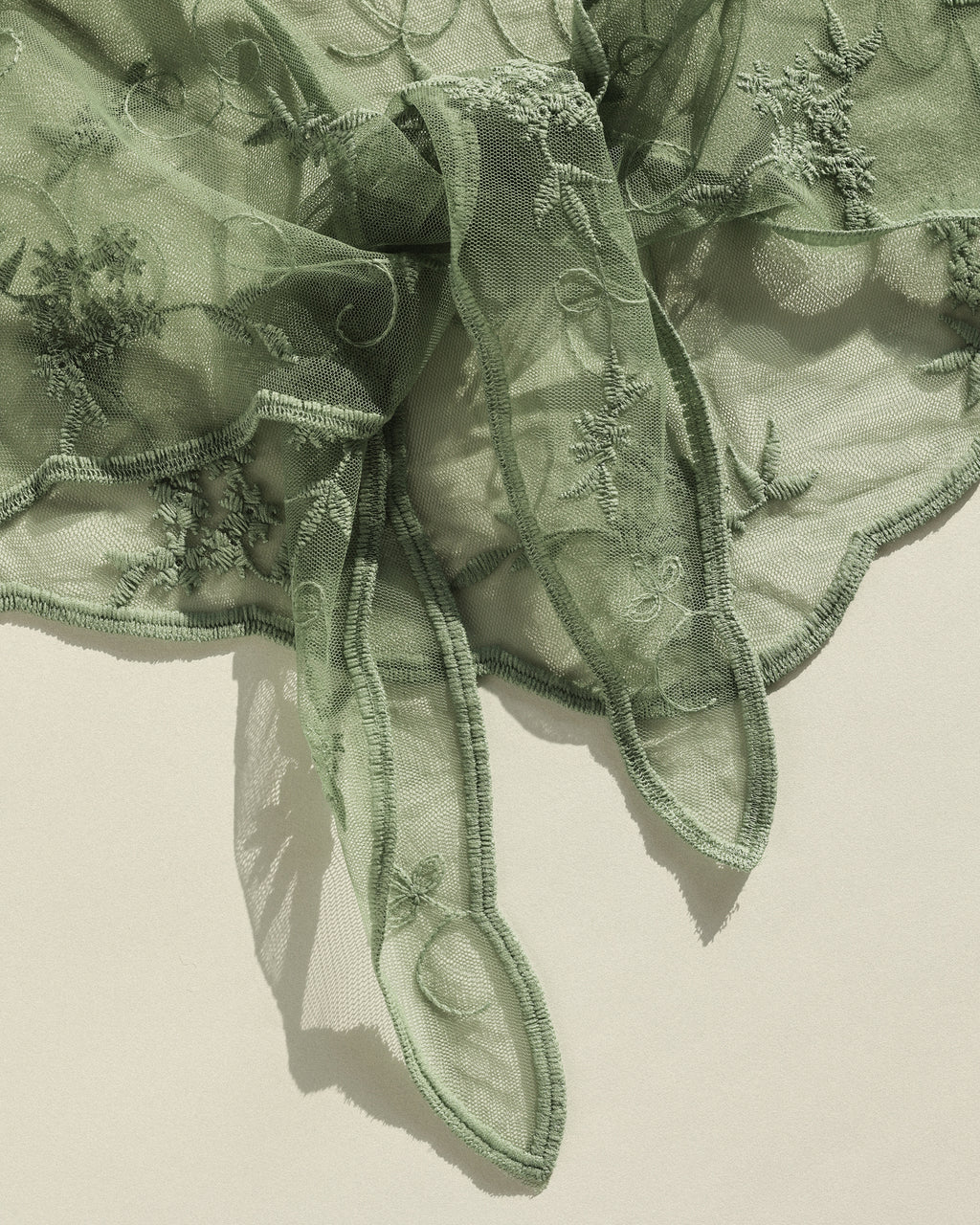 Moor Veil Scarf, English Moss