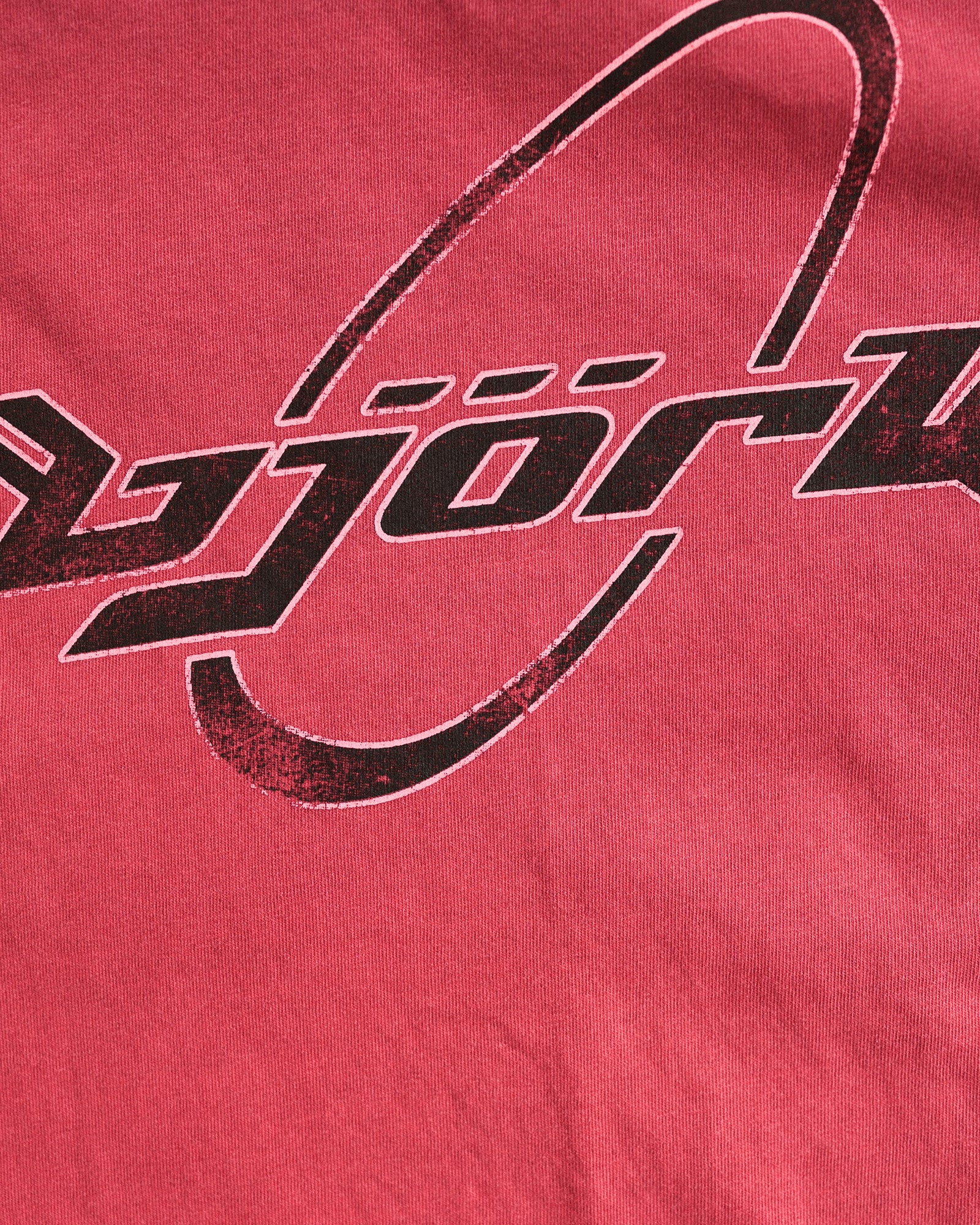 Björk 90s Washed Graphic Tee, Faded Crimson Red