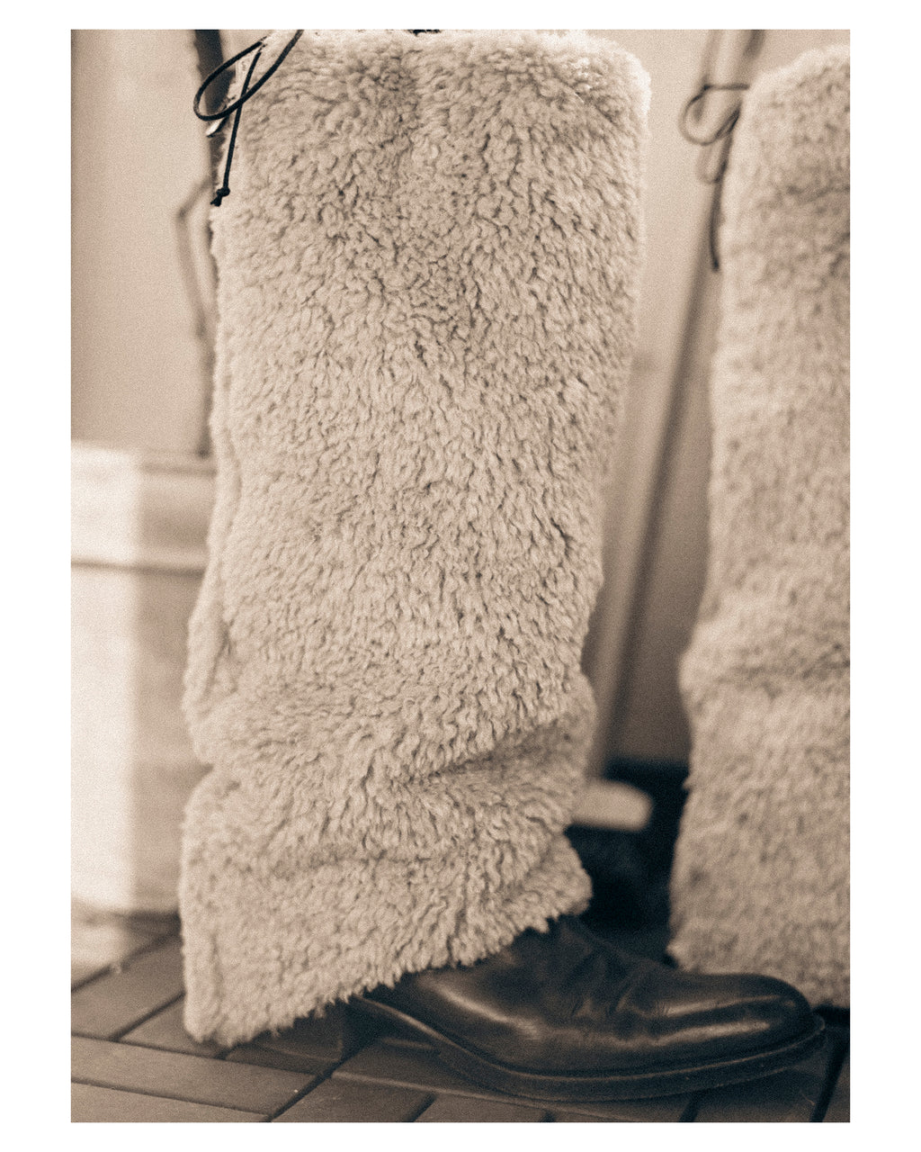 Yuma Reversible Shearling Boot Warmers, Dreamy sheep