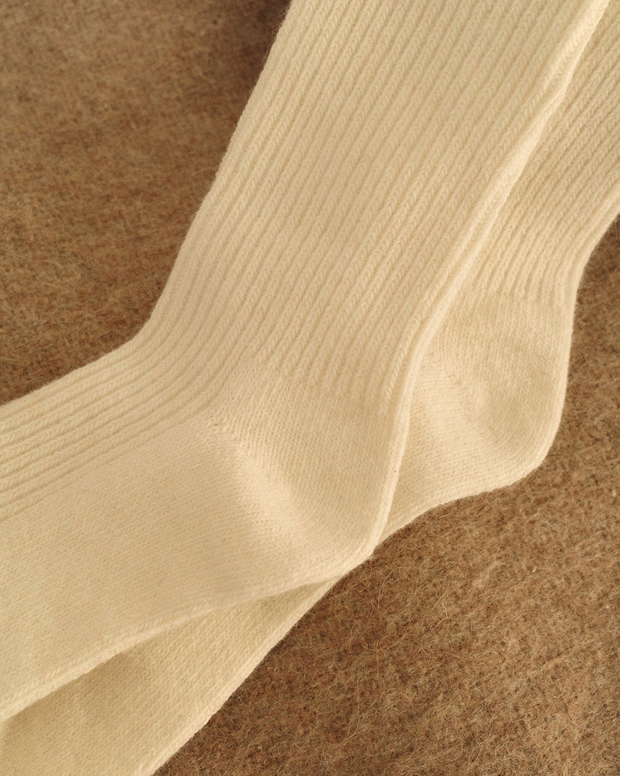 Essential Wool Blend Ribbed Socks, Hiver