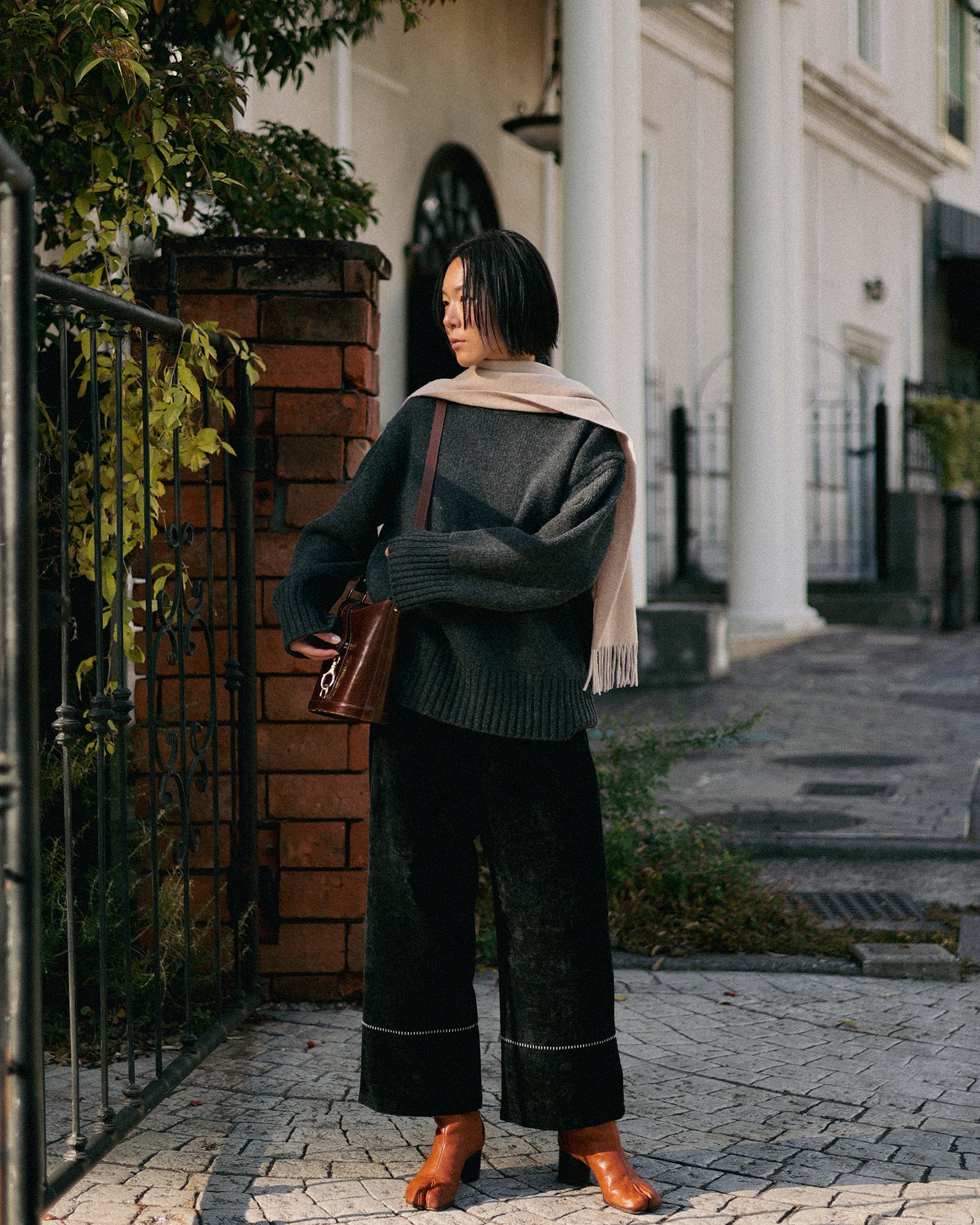 Rodeo Wide Relaxed Trousers, Velvet Night