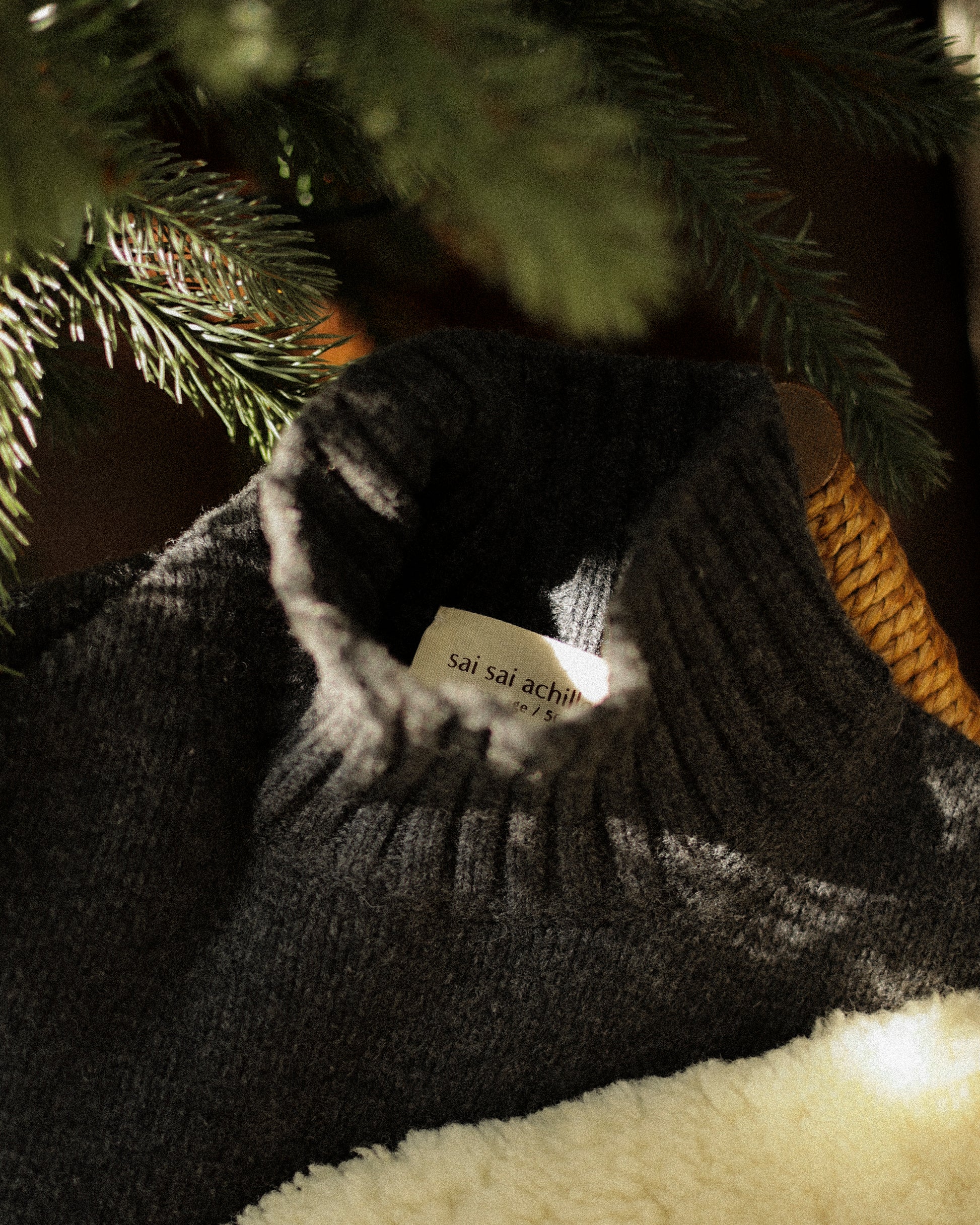 Passage / 50 Lambswool High Neck Jumper, Flint grey