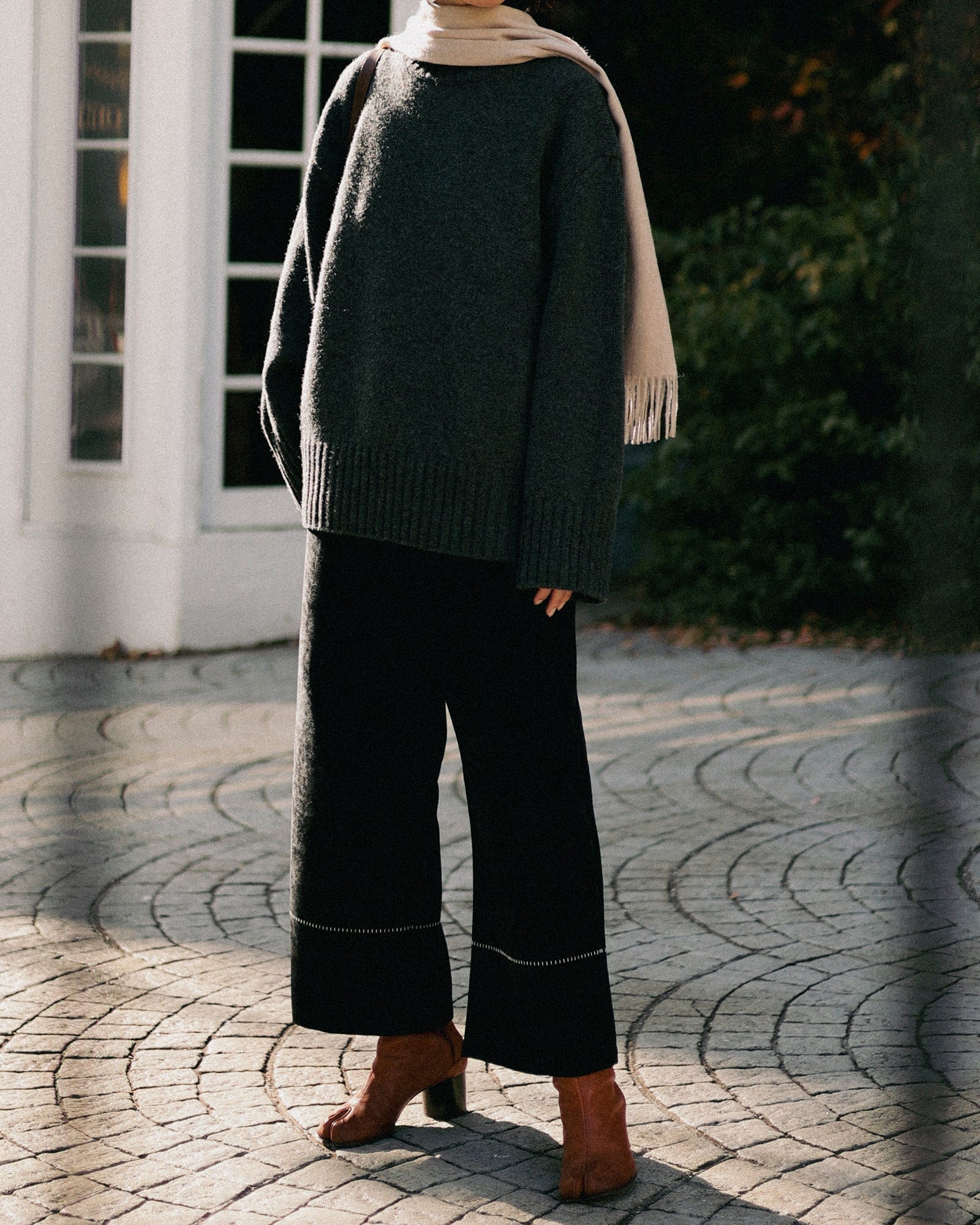 Rodeo Wide Relaxed Trousers, Velvet Night