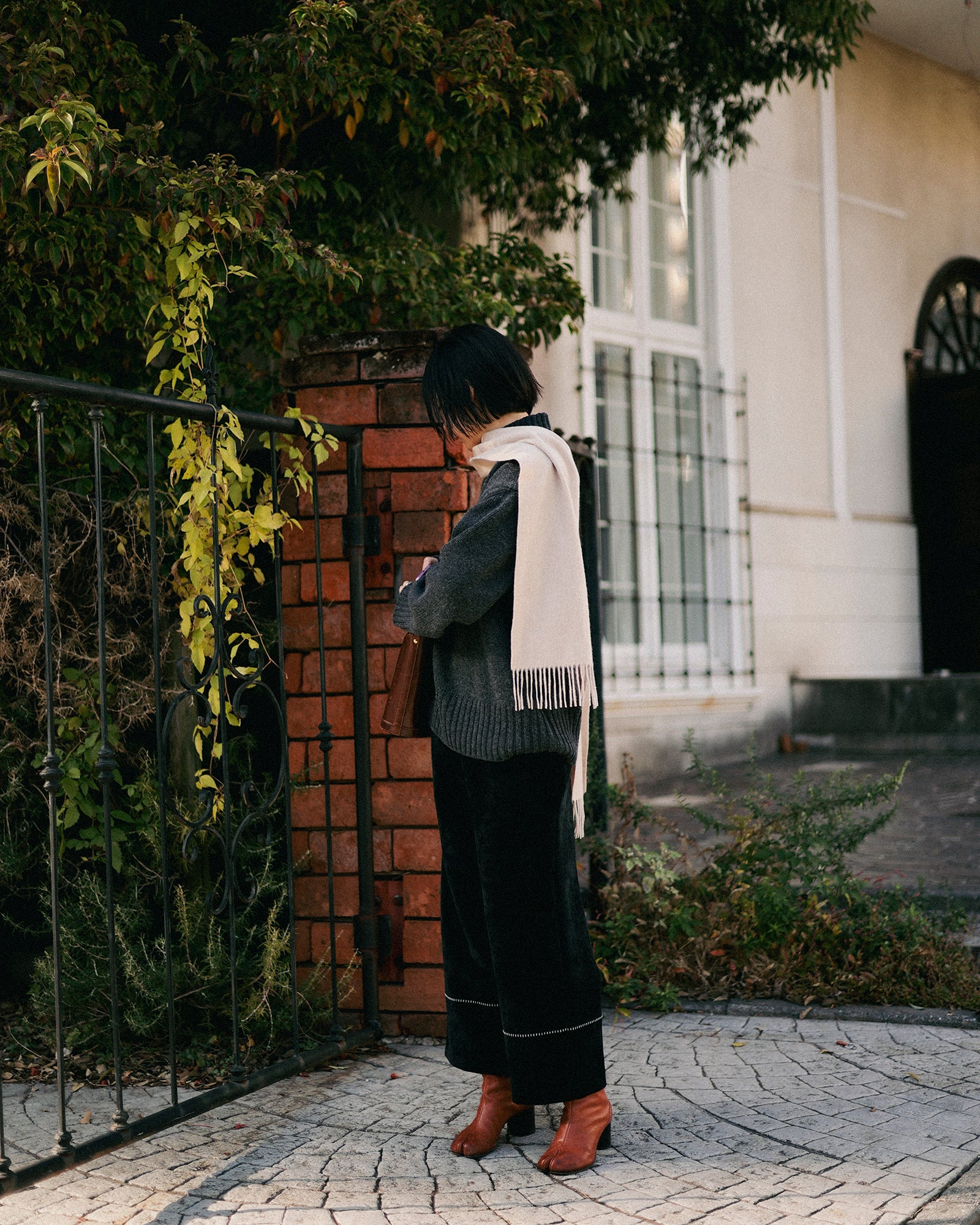 Passage / 50 Lambswool High Neck Jumper, Flint grey