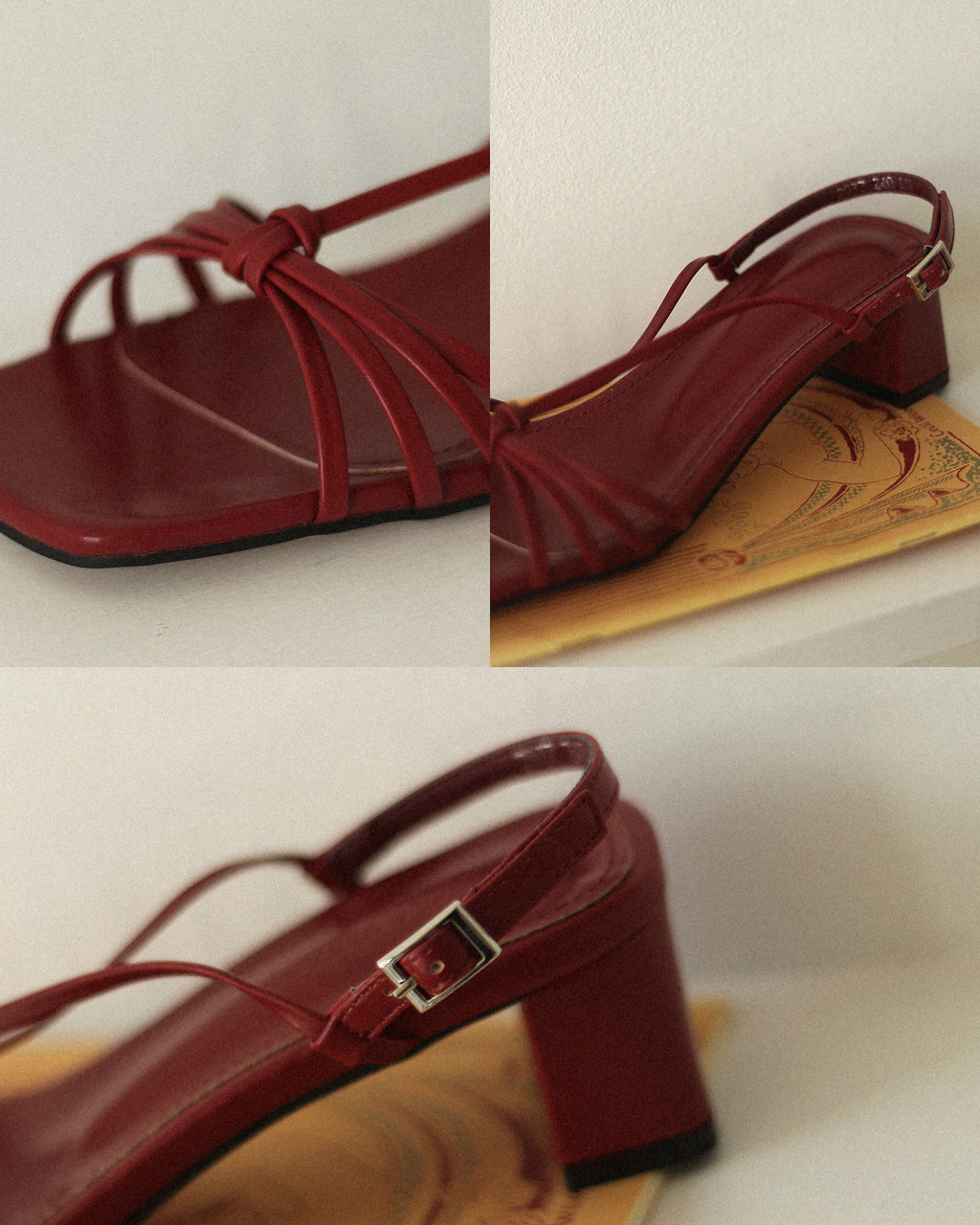 Sagittarius Holiday Sandals, Burnt Garnet