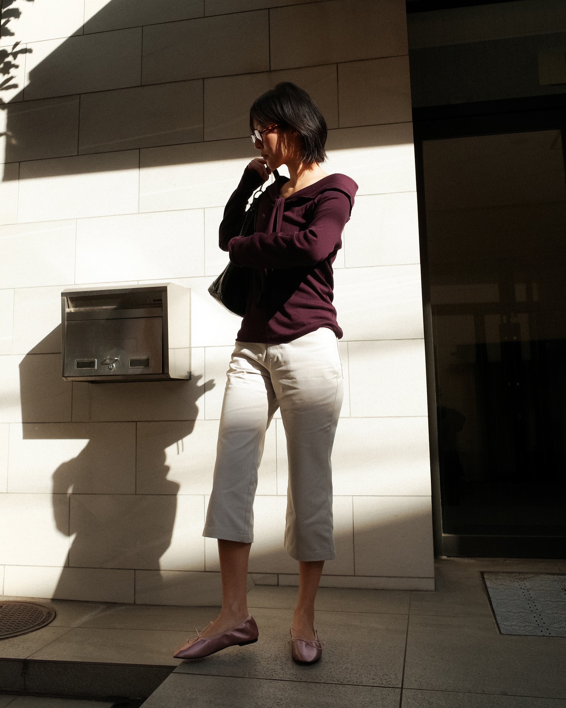 Linsay Capri Trousers, Marble