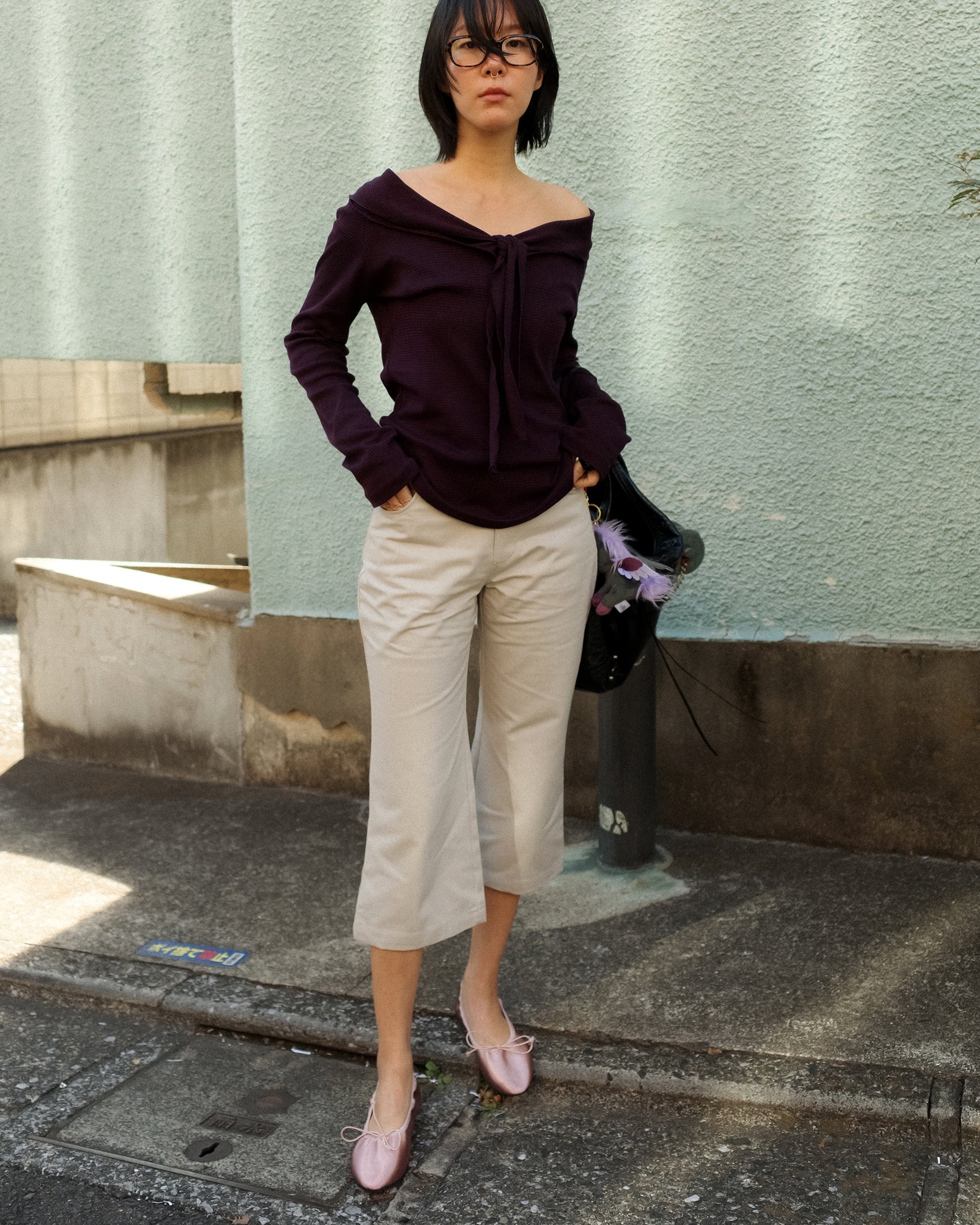 Linsay Capri Trousers, Marble