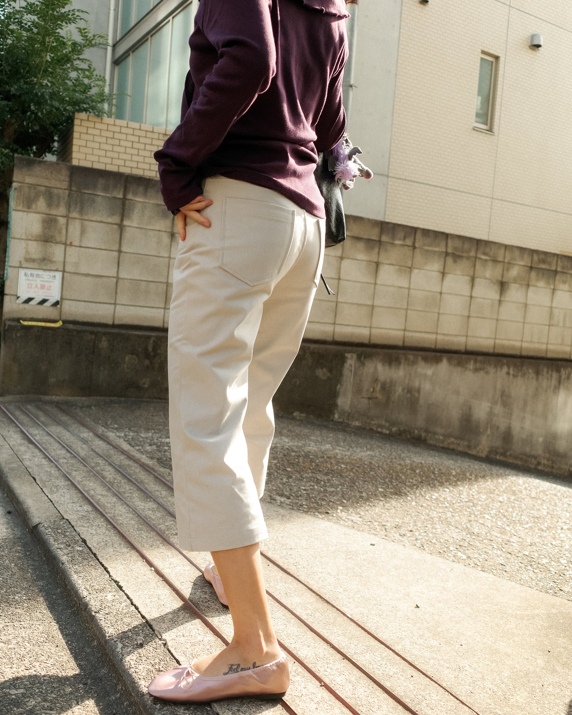 Linsay Capri Trousers, Marble