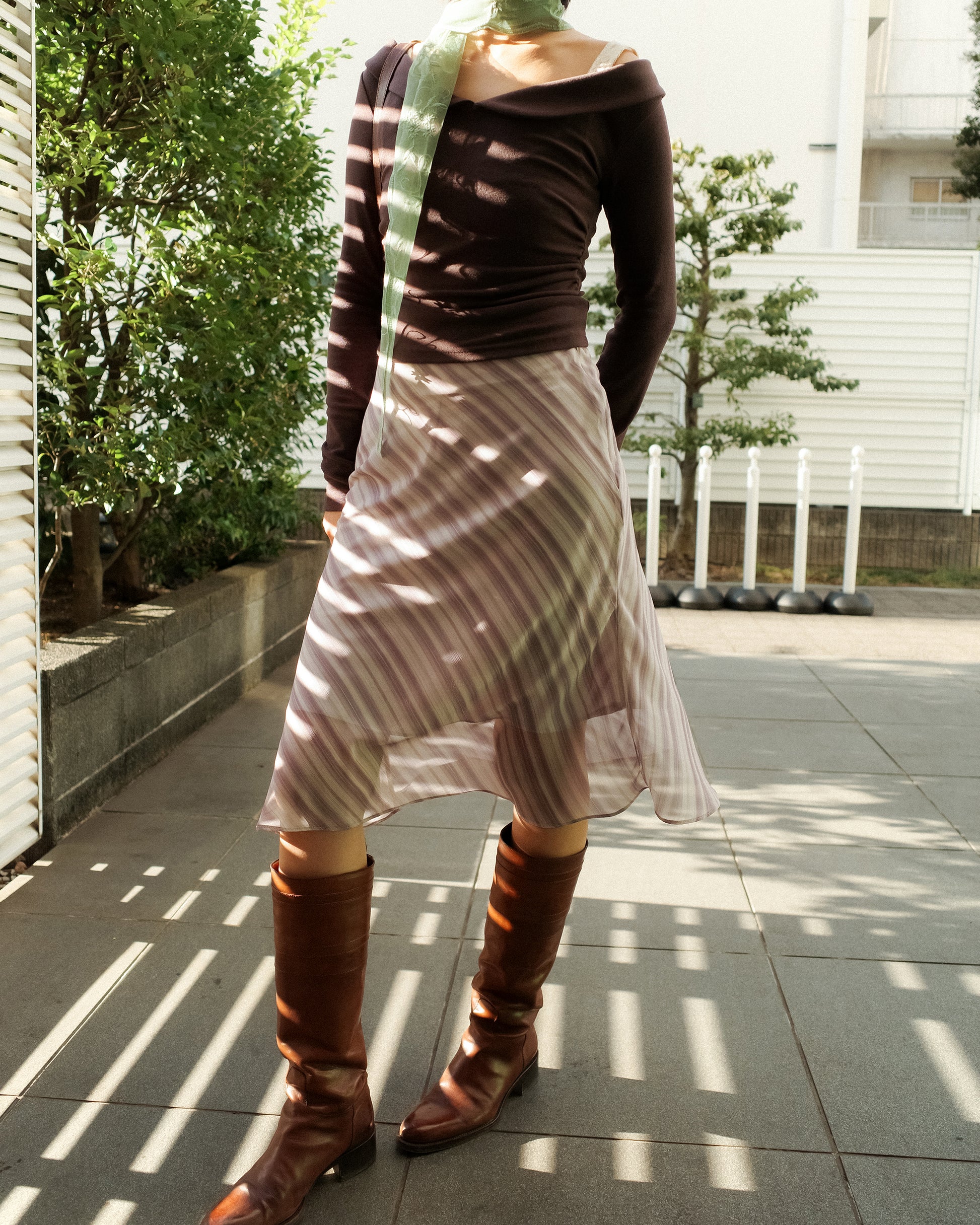 Sunrise Veil Swing Skirt, Candy