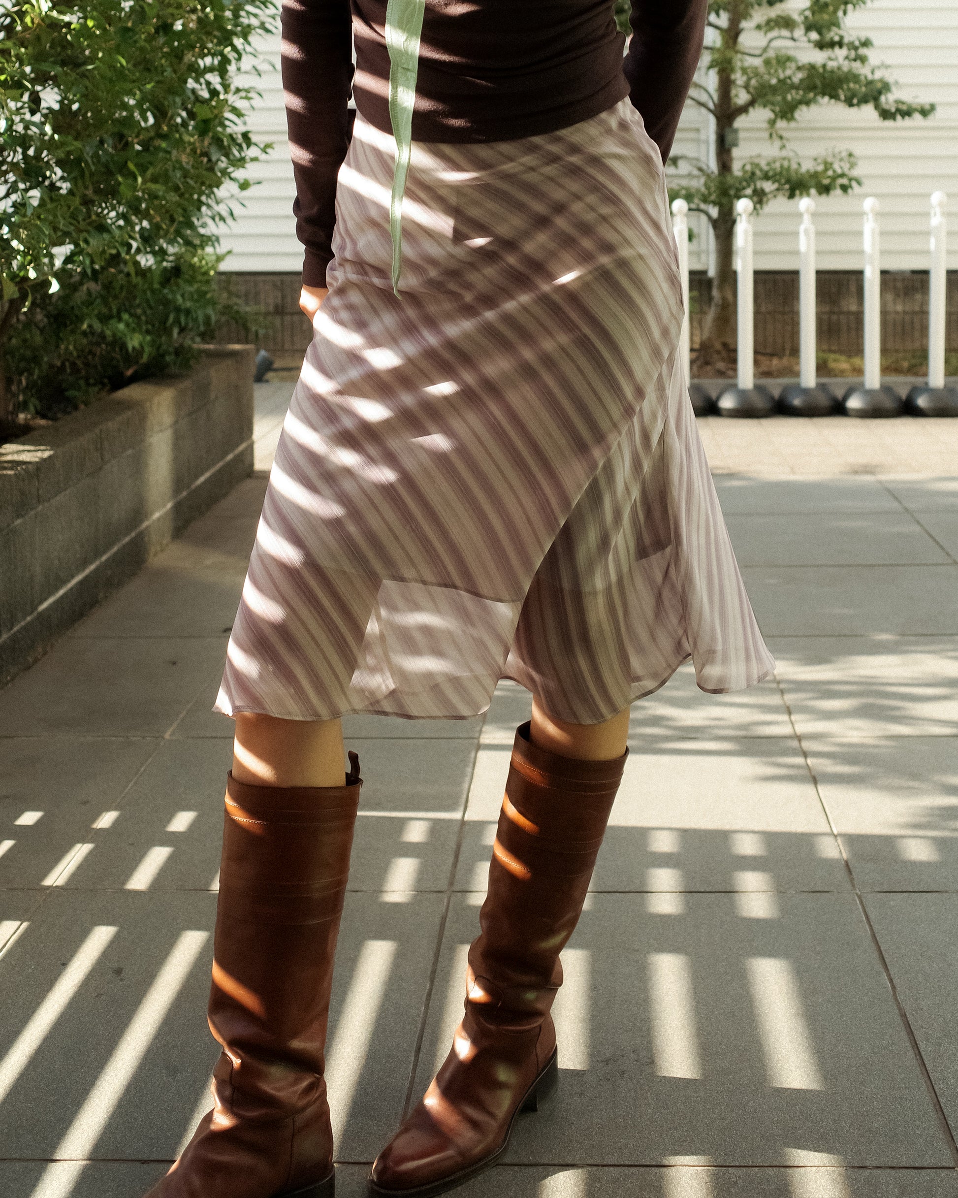 Sunrise Veil Swing Skirt, Candy