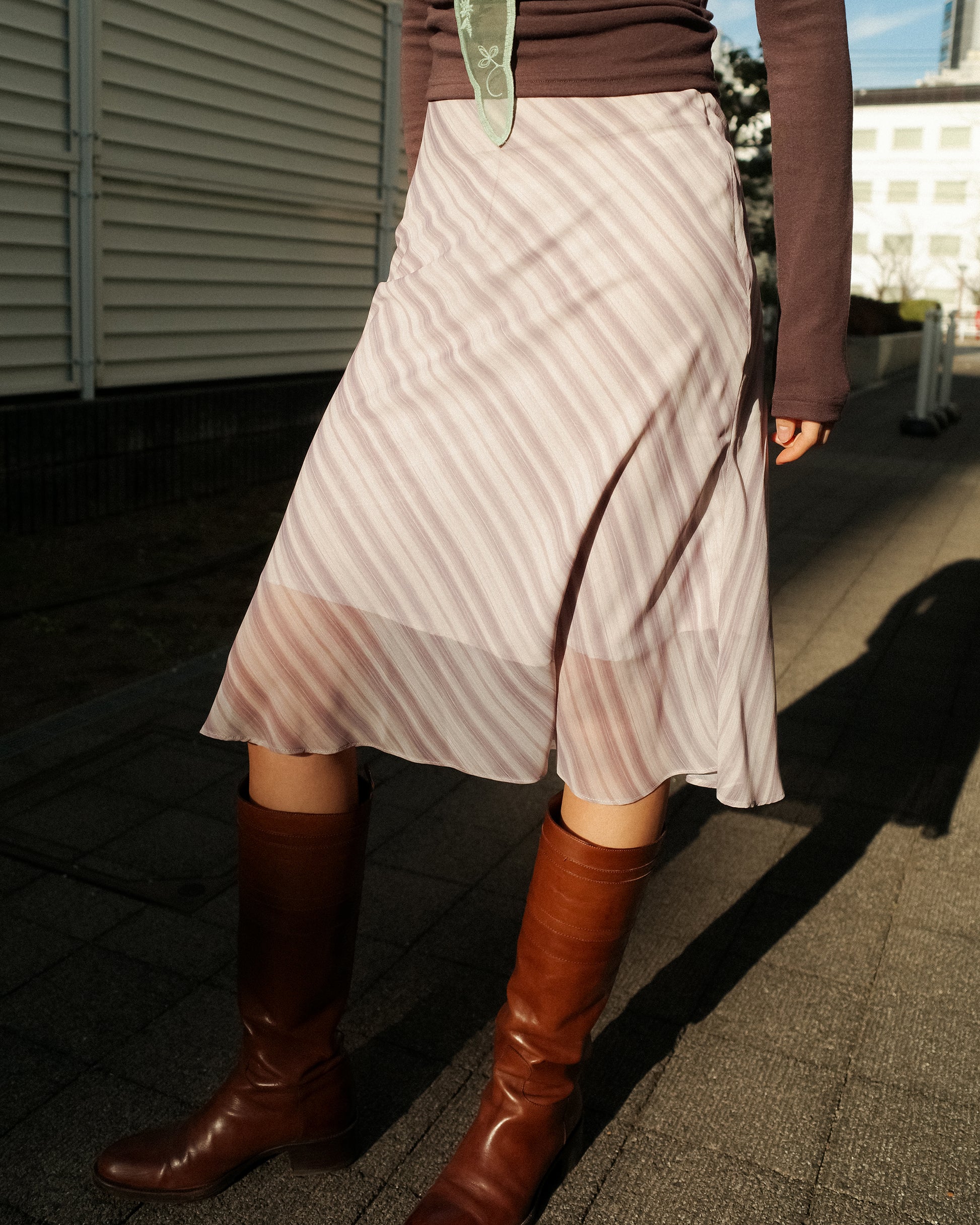 Sunrise Veil Swing Skirt, Candy