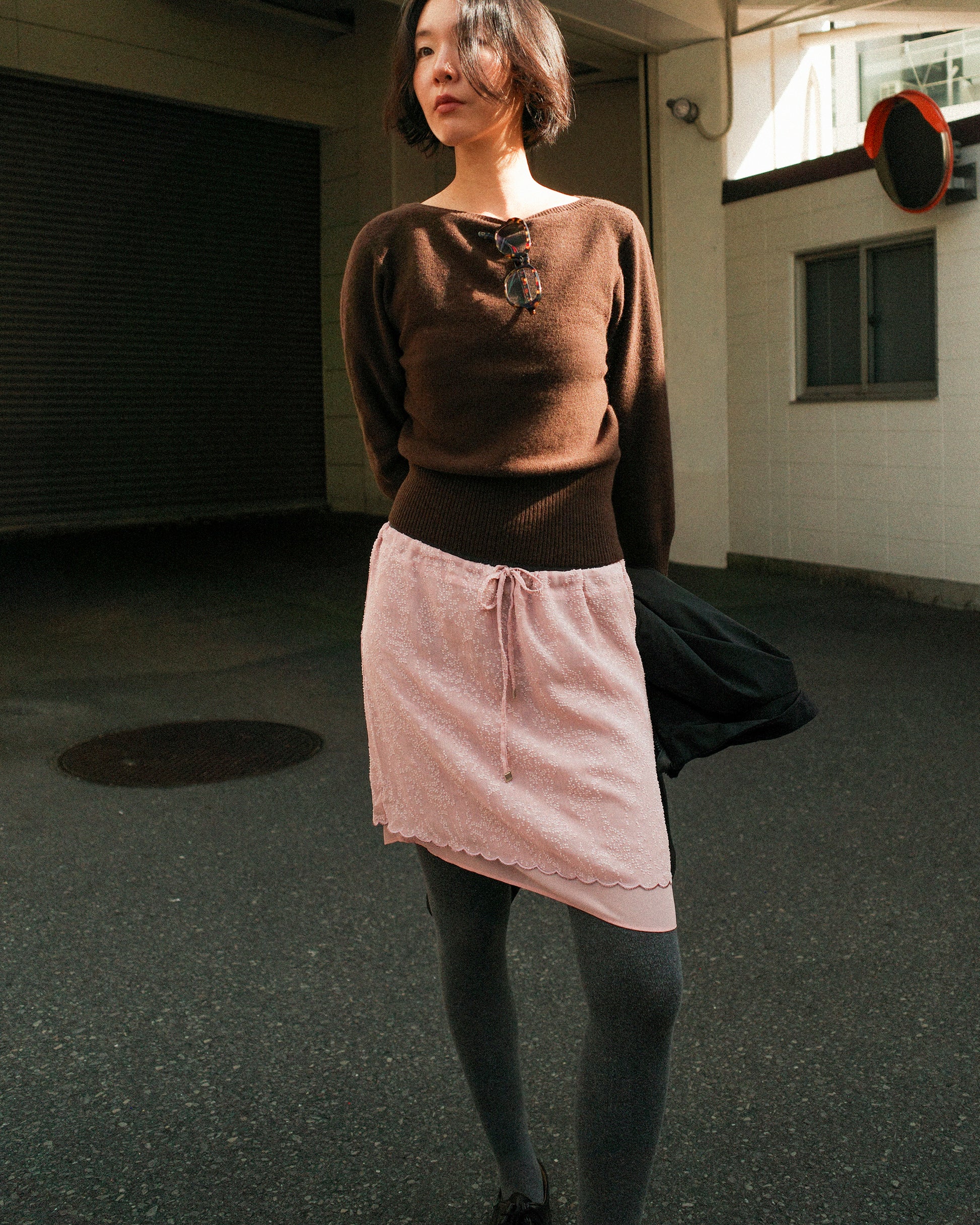 Persephone’s Veil Skirt, Winter Bloom Pink