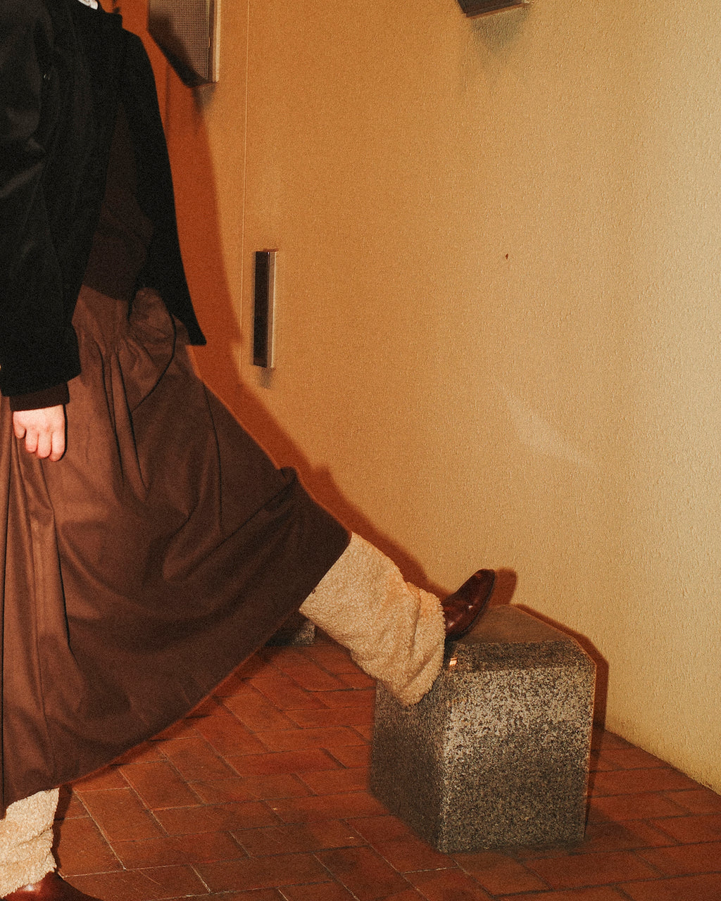 True Grit Suede Skirt, Dusty mocha
