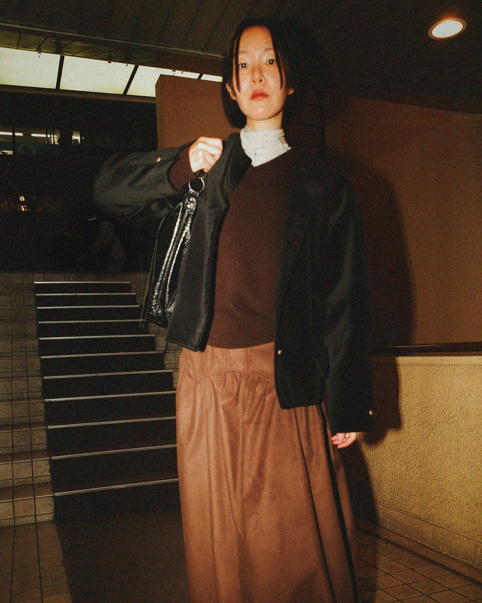 True Grit Suede Skirt, Dusty mocha