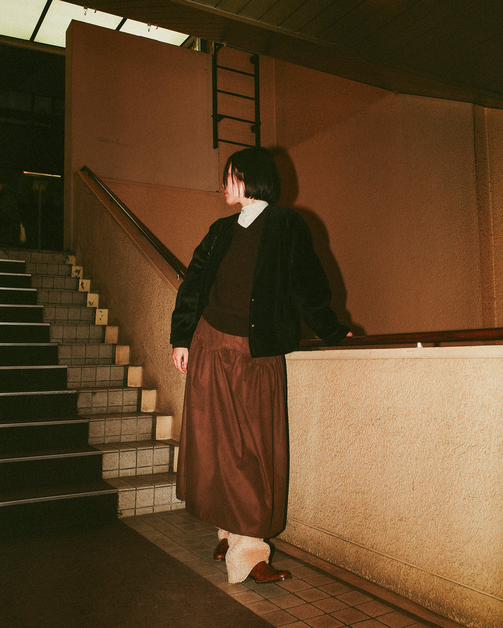 True Grit Suede Skirt, Dusty mocha