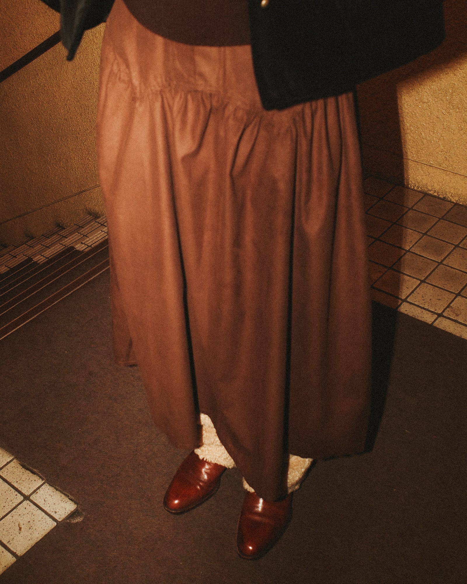 True Grit Suede Skirt, Dusty mocha