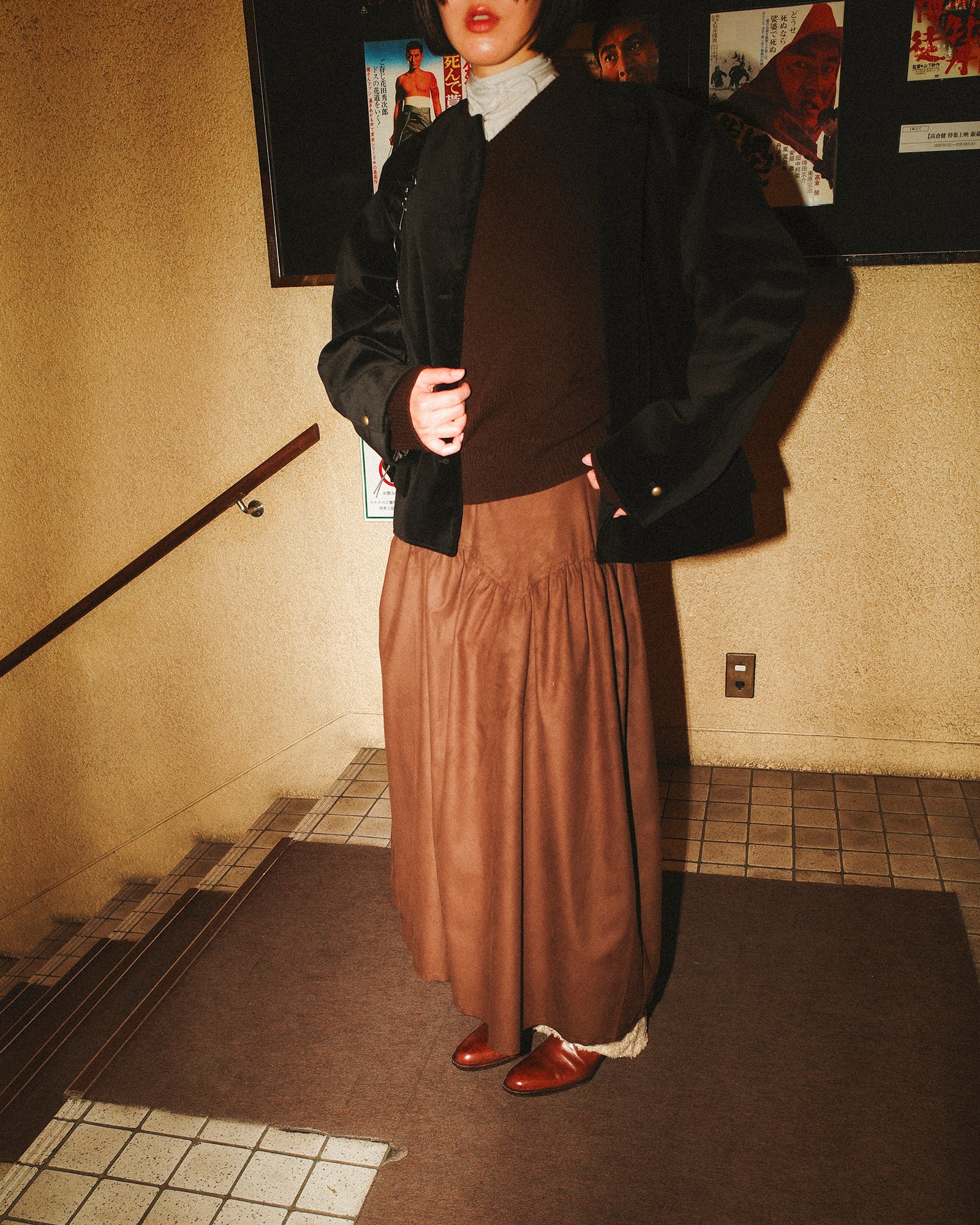 True Grit Suede Skirt, Dusty mocha