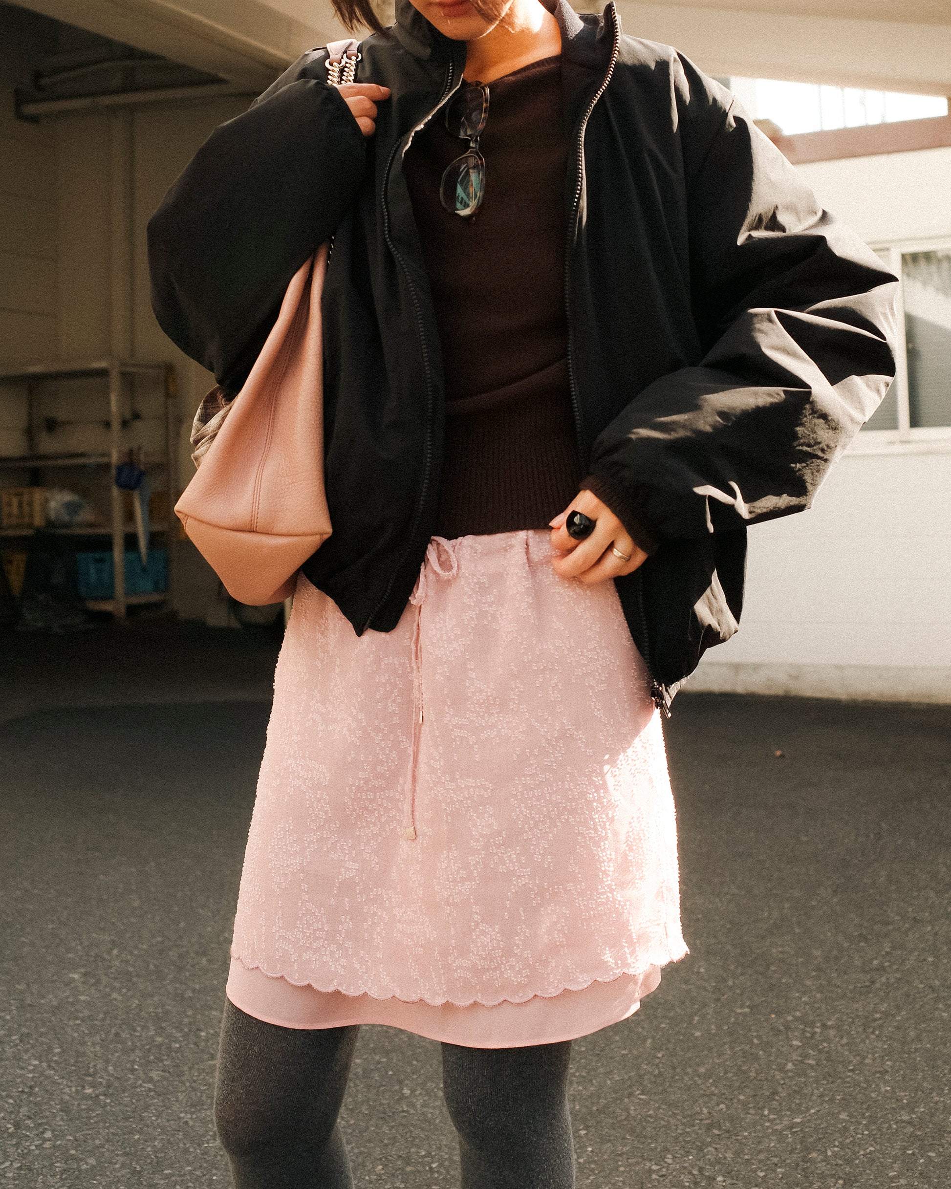 Persephone’s Veil Skirt, Winter Bloom Pink