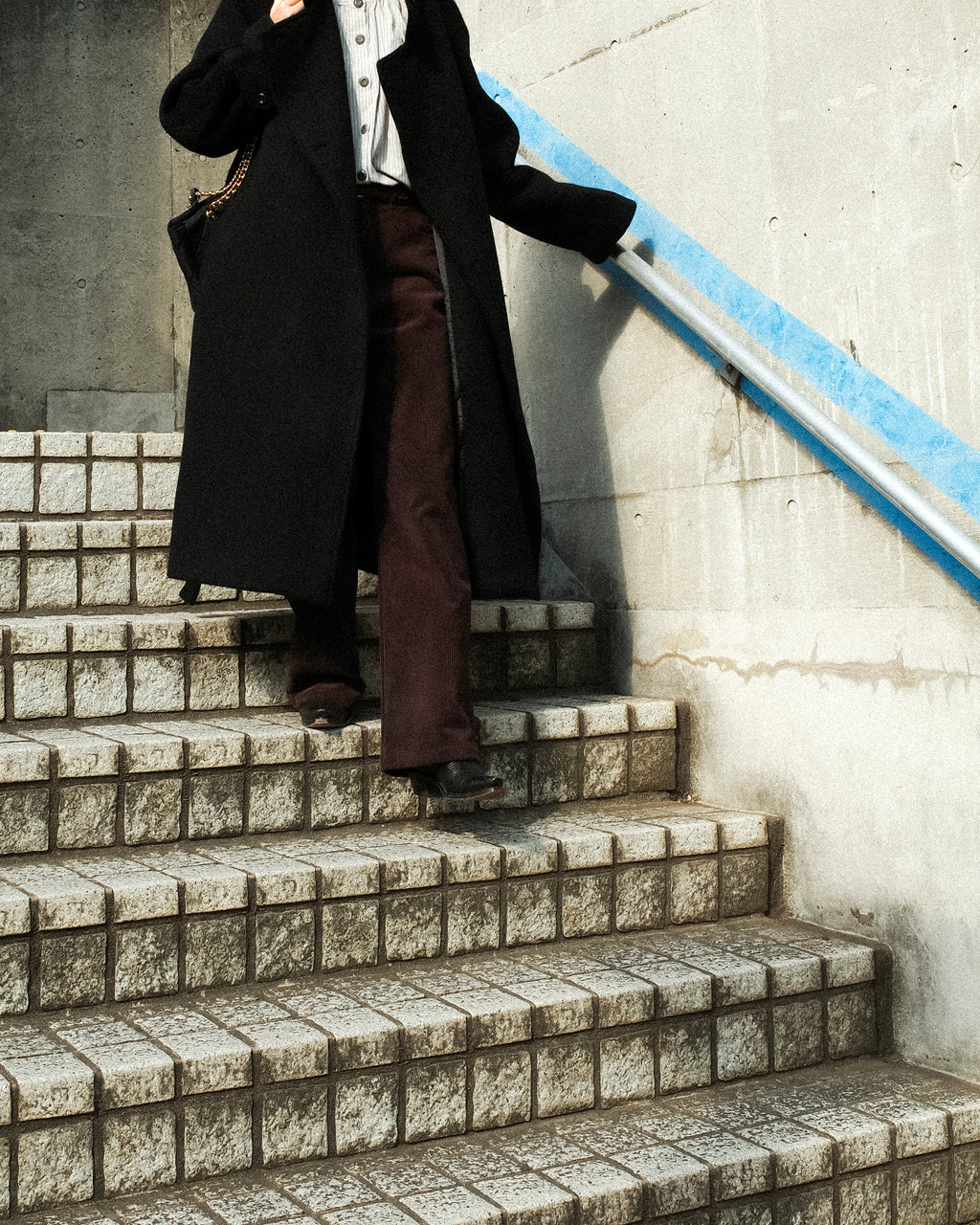 Nina Structured Camel Wool Coat, Noir