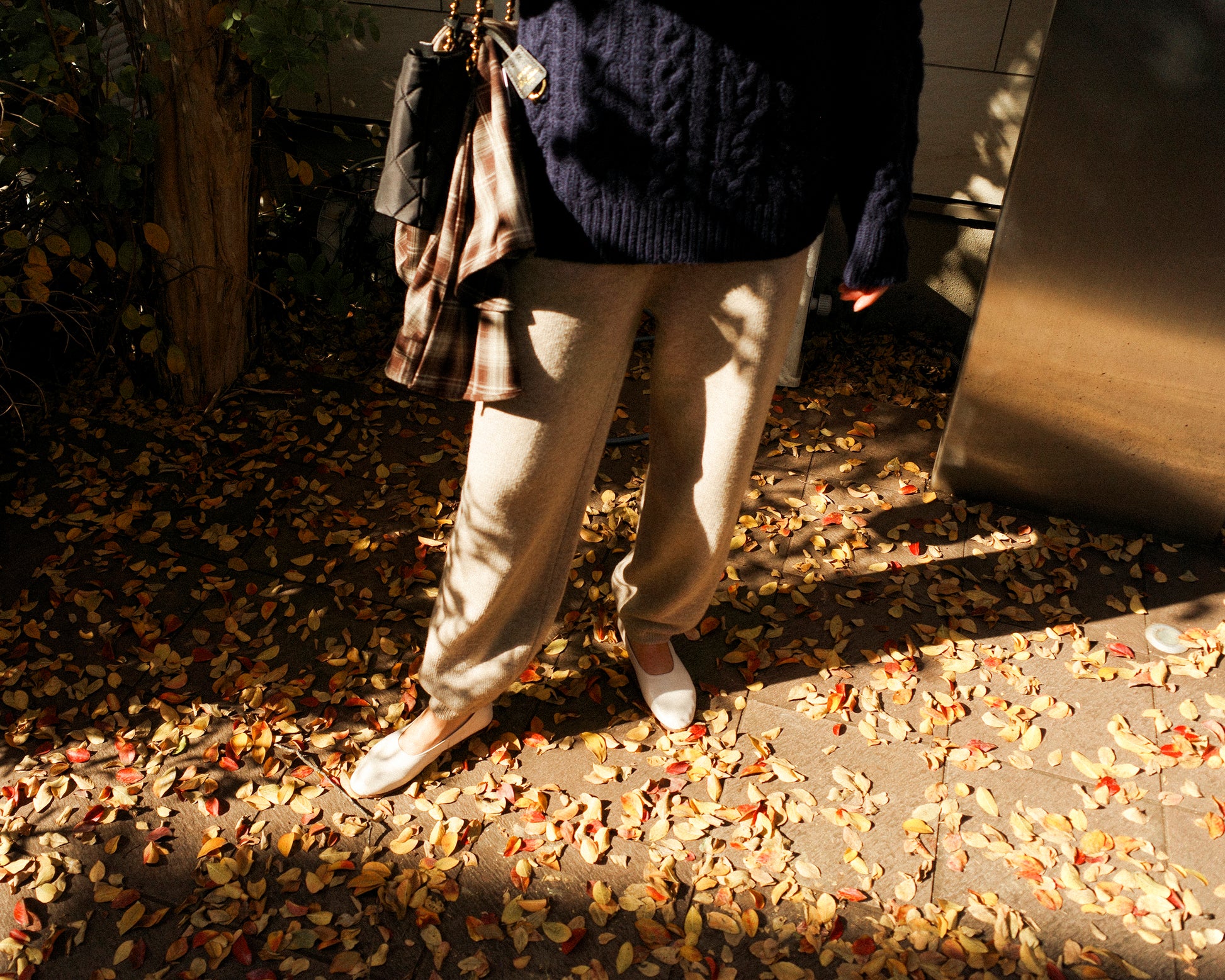 December Wool Relaxed Trousers, Nuts