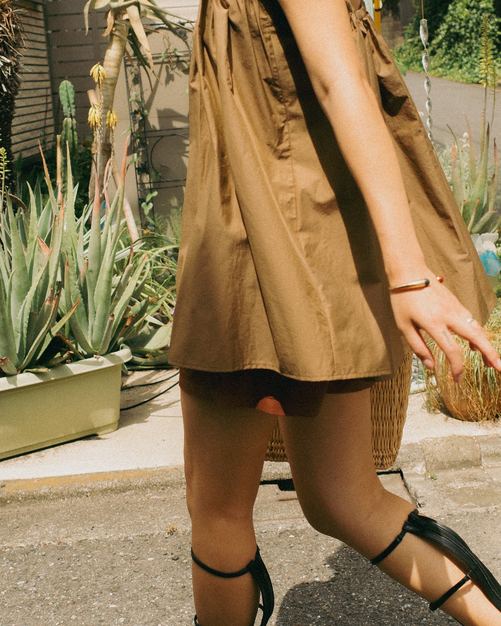 Calypso Cotton Sleeveless Top, Burnished Sand Brown
