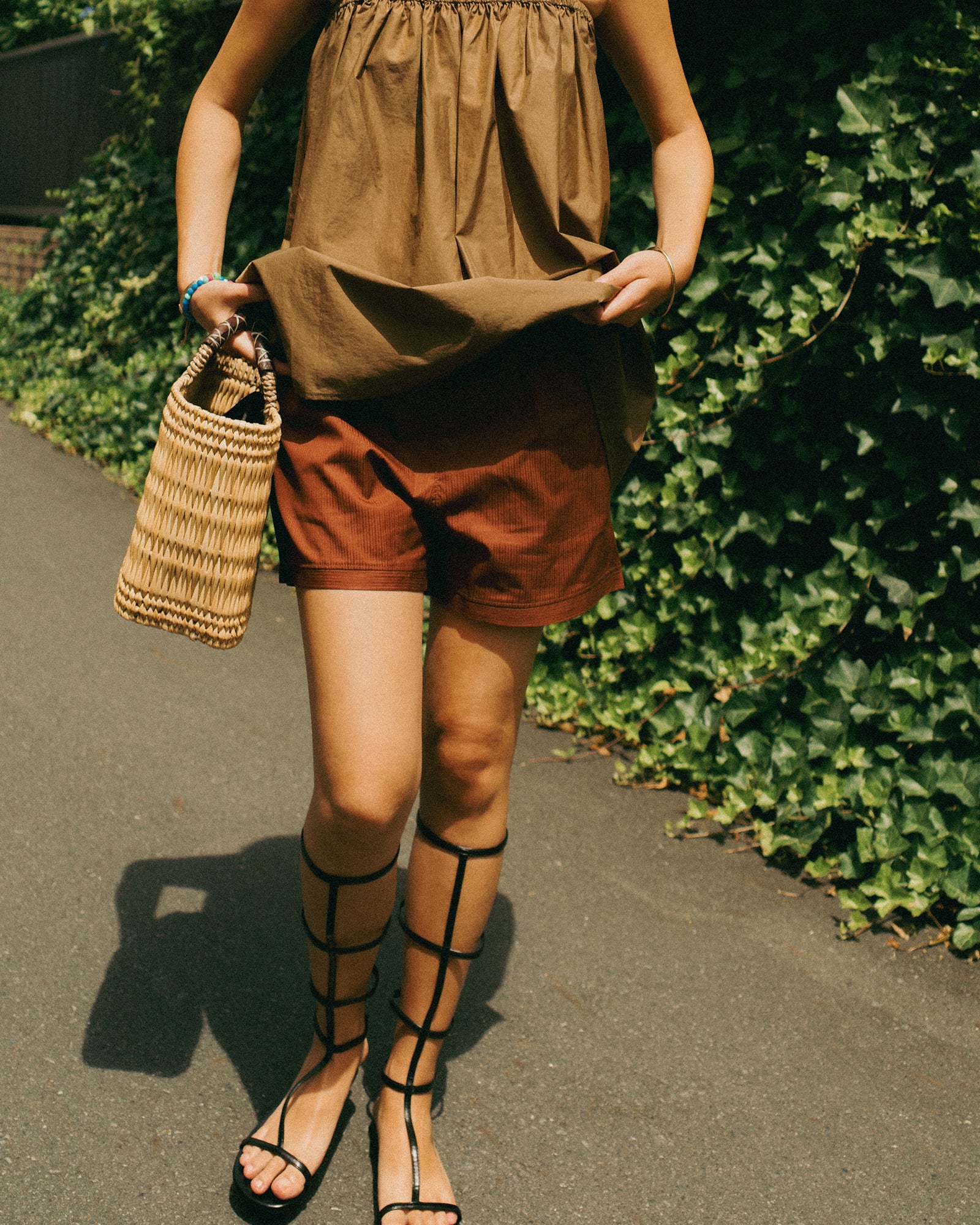 Calypso Yacht Shorts, Terracotta Sun