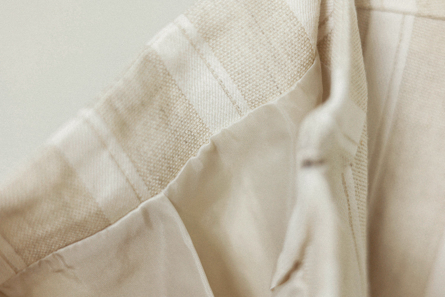 Margot Linen Stripe Long Skirt, Sand Beige