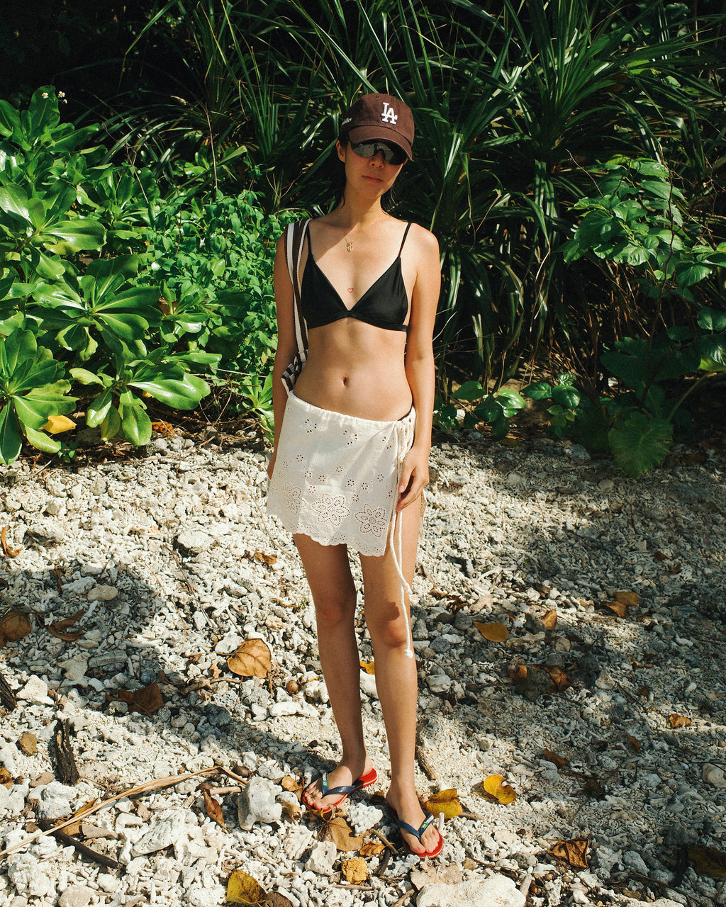 Classic Jet Triangle Bikini, Eleʻele Black