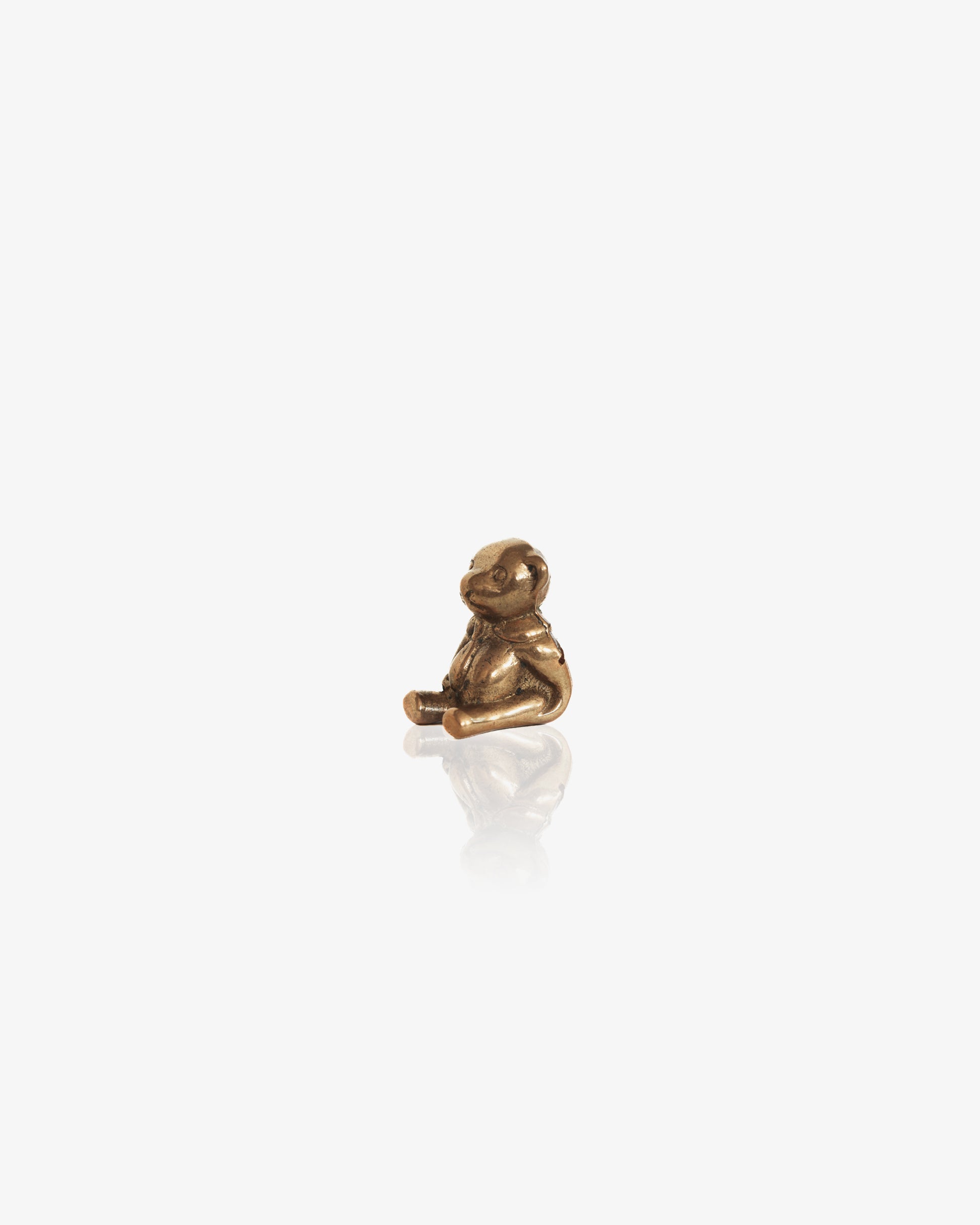 Teddy Bear Card Holder, Warm Aged Gold